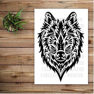 *2 for $20* Wolf Head Vinyl decal sticker Handcrafted